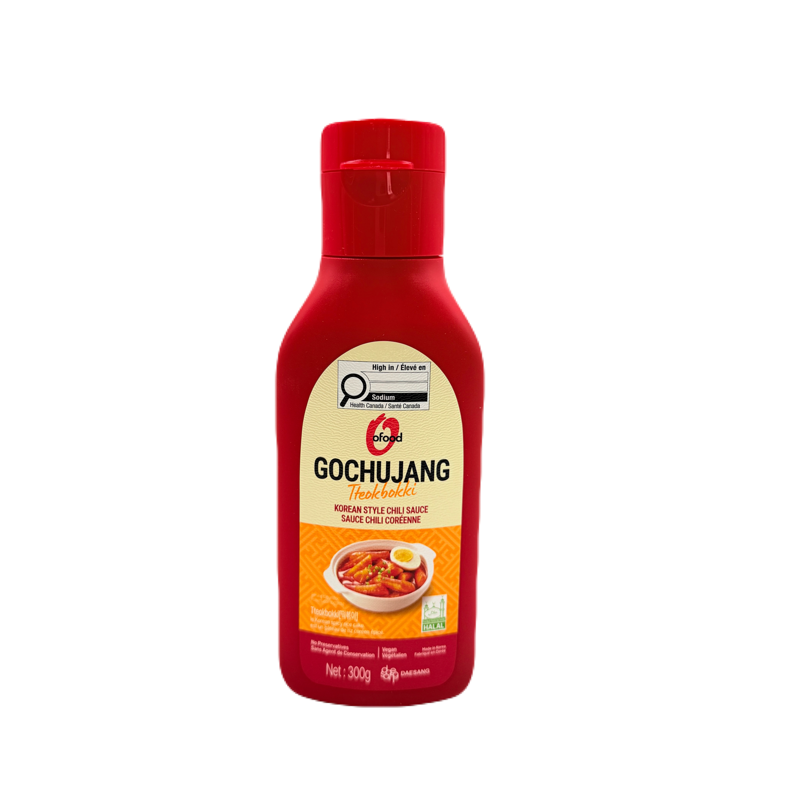 DS TOPPOKI SAUCE HALAL (300G*20) 청정원 오푸드 떡볶이소스 고추장 (할랄)