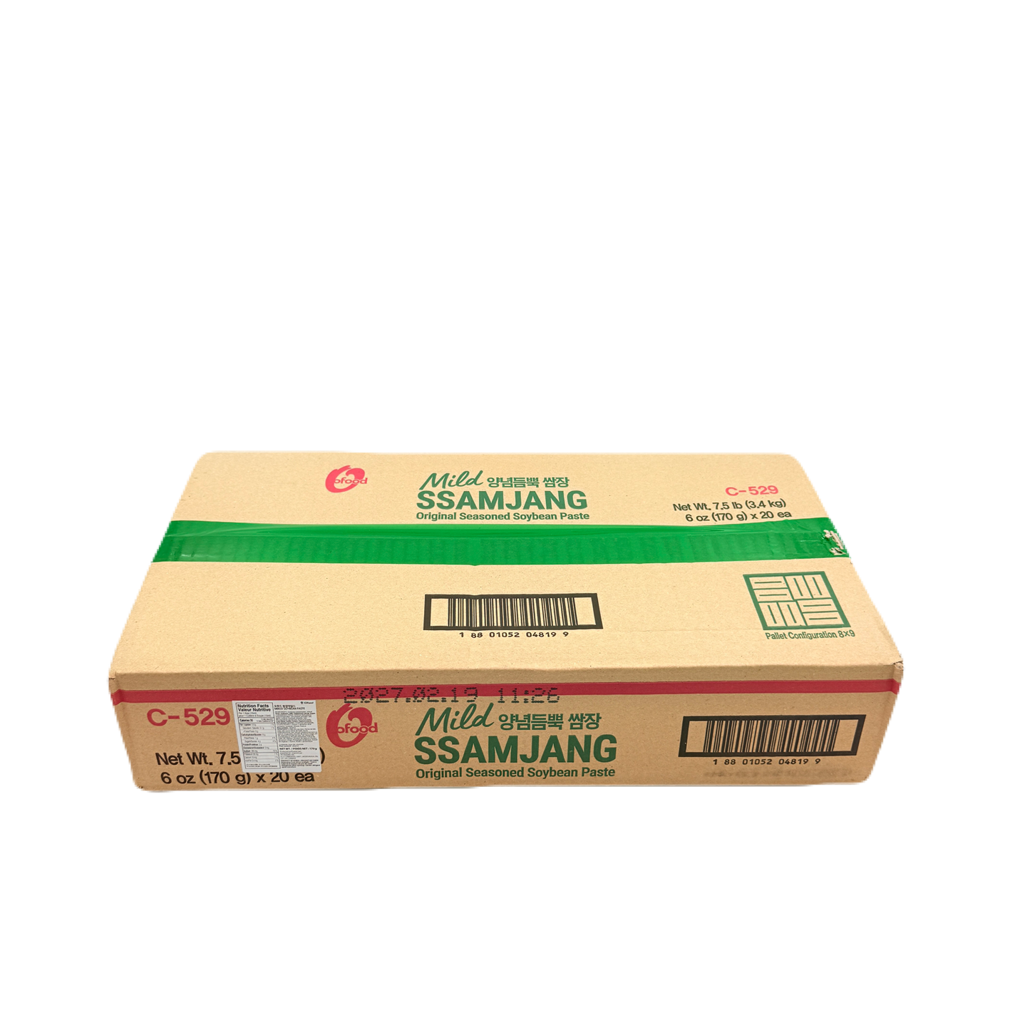 DS SEASONED SOYBEAN PASTE (170G*20) 청정원 오푸드 쌈장