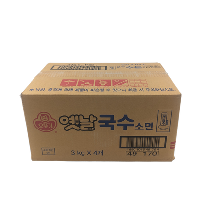 OTTOGI PLAIN NOODLE (3KG*4) 오뚜기 옛날 국수 소면