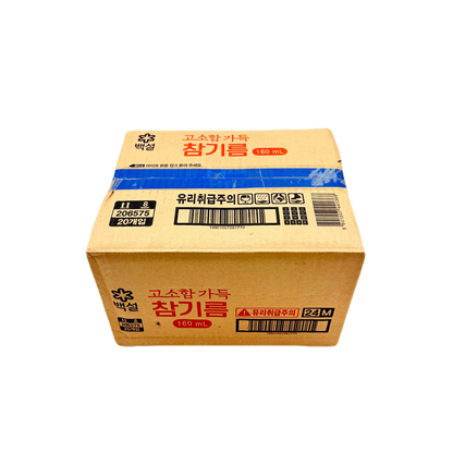 CJ SESAME OIL (160ML*20) CJ 고소한 참기름 (병)