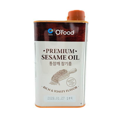 DS SESAME SEED OIL (500ML*15) 청정원 통참깨 참기름 (캔)