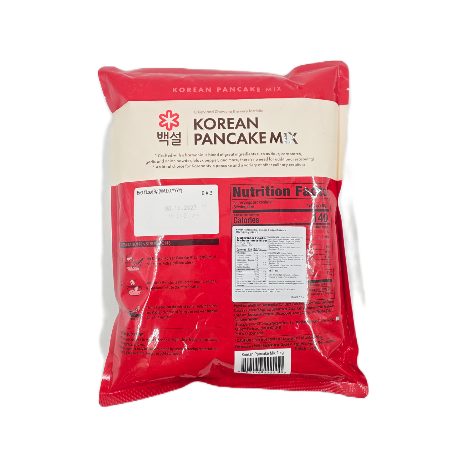 CJ FLOUR FOR PANCAKE (1KG*10) 백설 부침가루