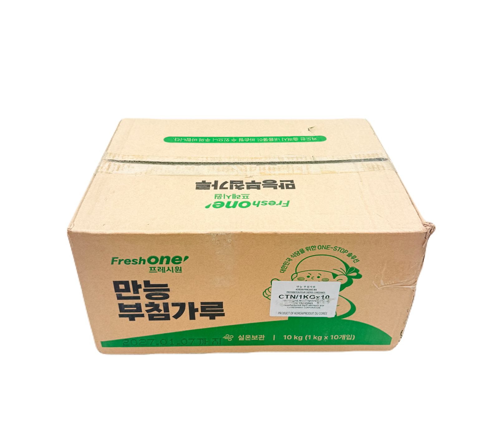 CJ FRESHWAY KOREAN PANCAKE MIX(1KG*10EA) CJ 프레쉬웨이 만능 부침가루