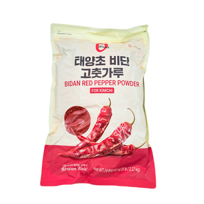 DS RED PEPPER POWDER COARSE (5LB*6) 청정원 비단 고추가루 김치용