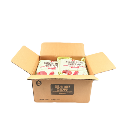 DS RED PEPPER POWDER COARSE (5LB*6) 청정원 비단 고추가루 김치용