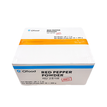 DS RED PEPPER POWDER FINE (200G*20) 청정원 비단 고추가루 조미용 (타원 원형)