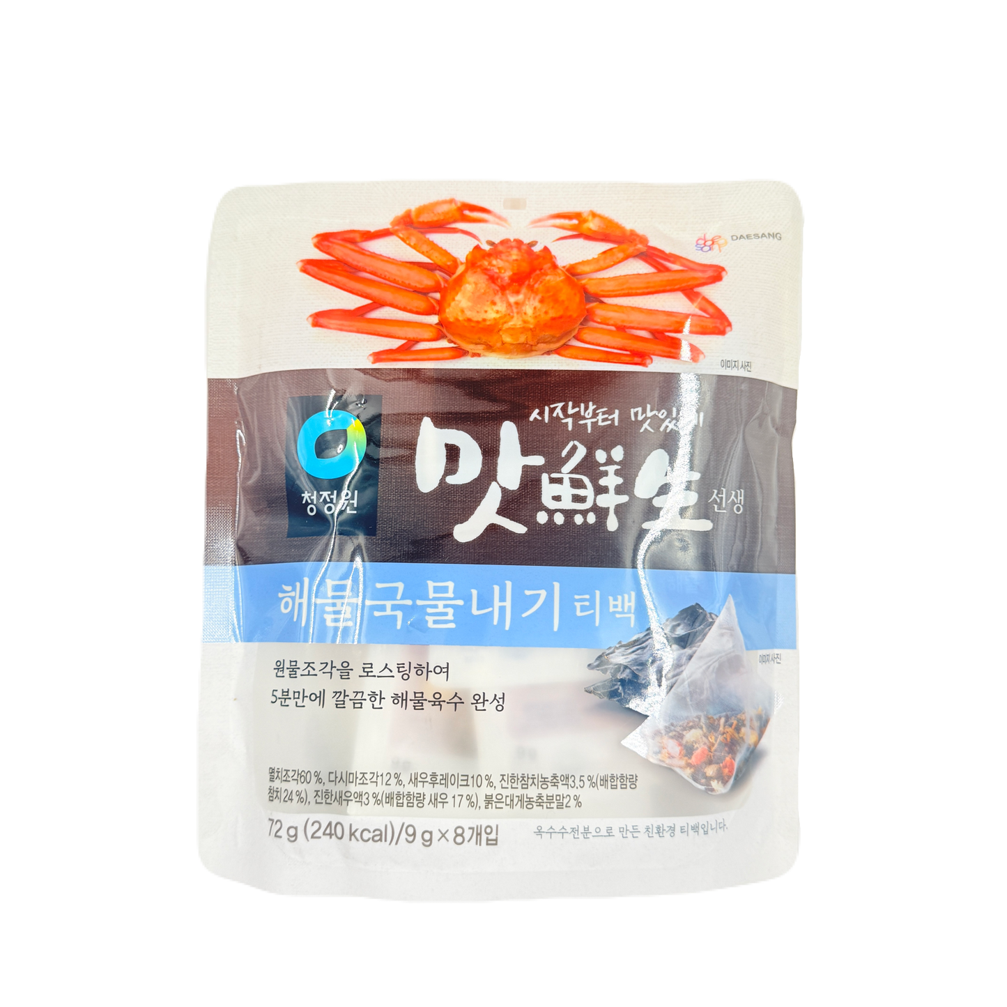 SEAFOOD FLAVOUR SOUP STOCK BAG (72G*12) 맛선생 해물 국물내기 티백