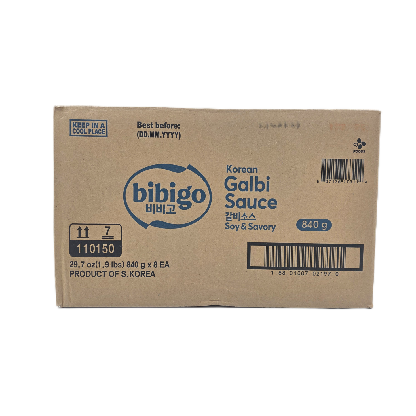 CJ BIBIGO GALBI SAUCE SOY&SAVERY (840G*8) CJ 비비고 갈비소스 쏘이&세이버리 (110150)