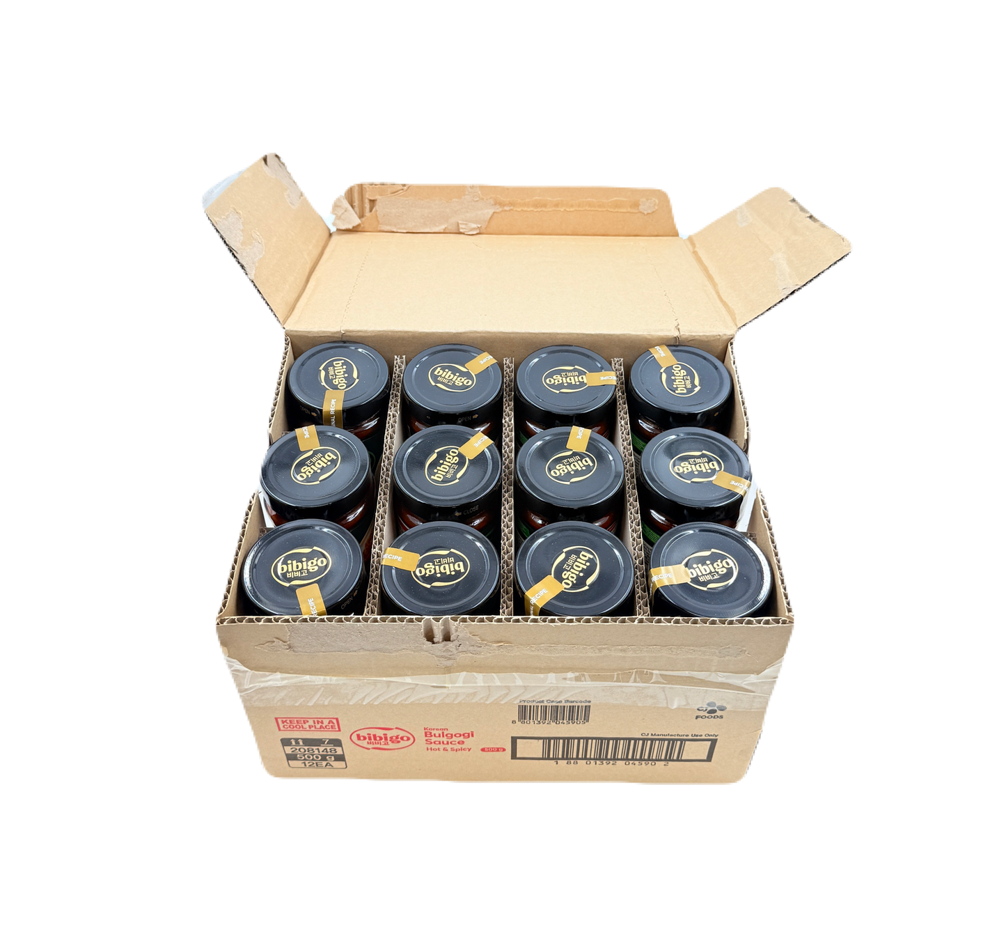 CJ BIBIGO BULGOGI SAUCE HOT&SPICY (500G*12) CJ 비비고 불고기 소스 핫&스파이시 (208148)