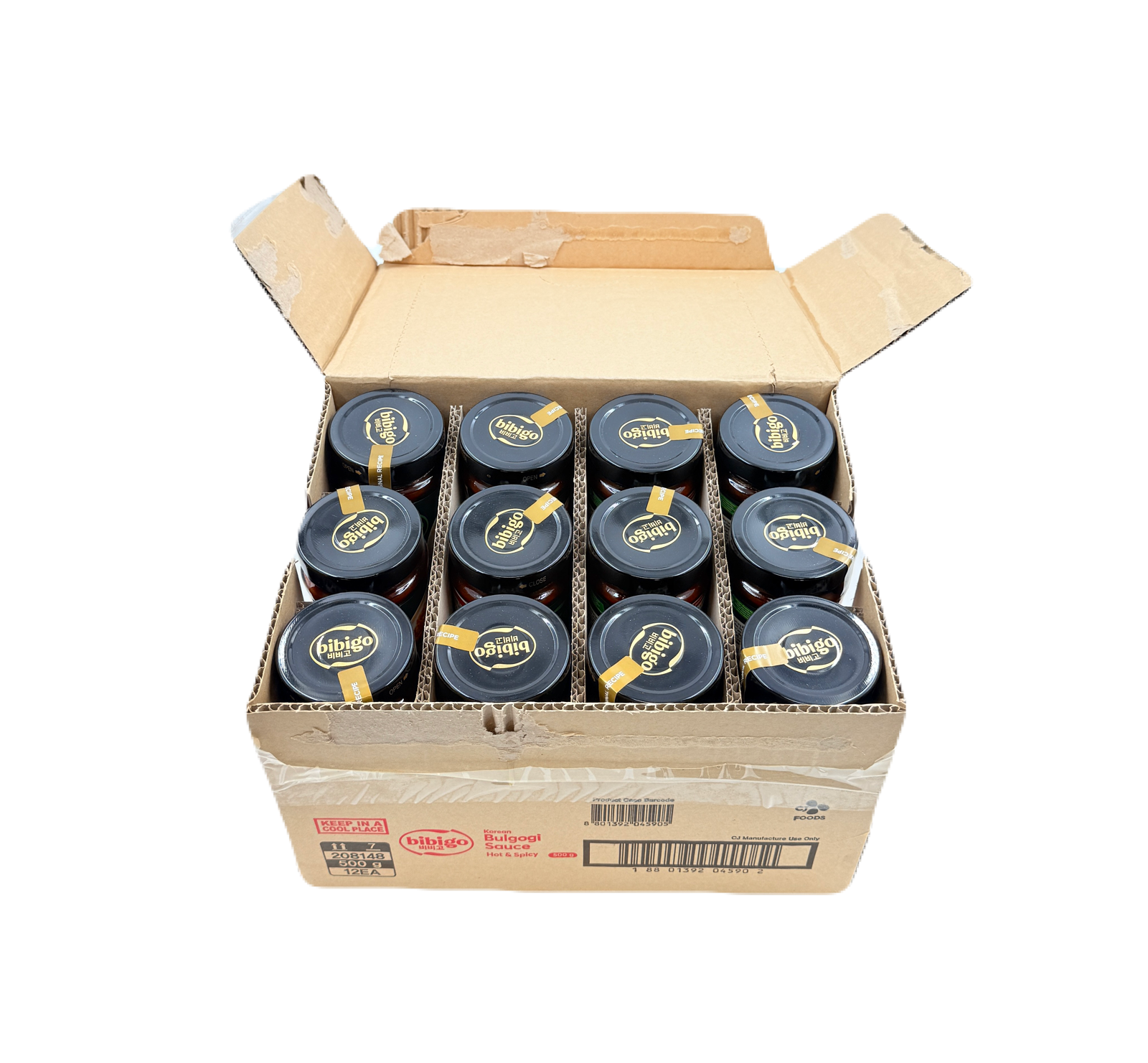 CJ BIBIGO BULGOGI SAUCE HOT&SPICY (500G*12) CJ 비비고 불고기 소스 핫&스파이시 (208148)