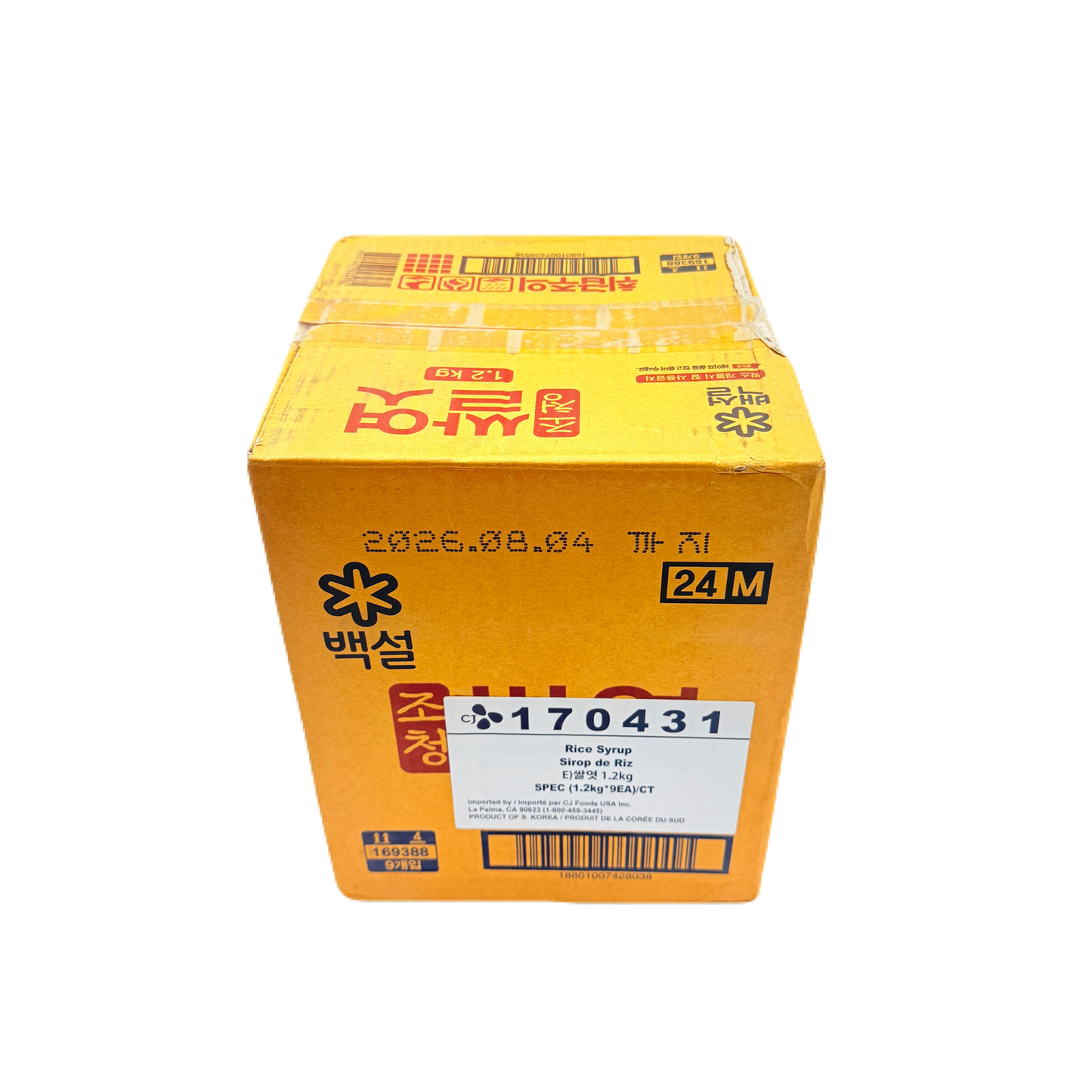 SWEET RICE SYRUP (1.2KG*9EA)  CJ 쌀엿