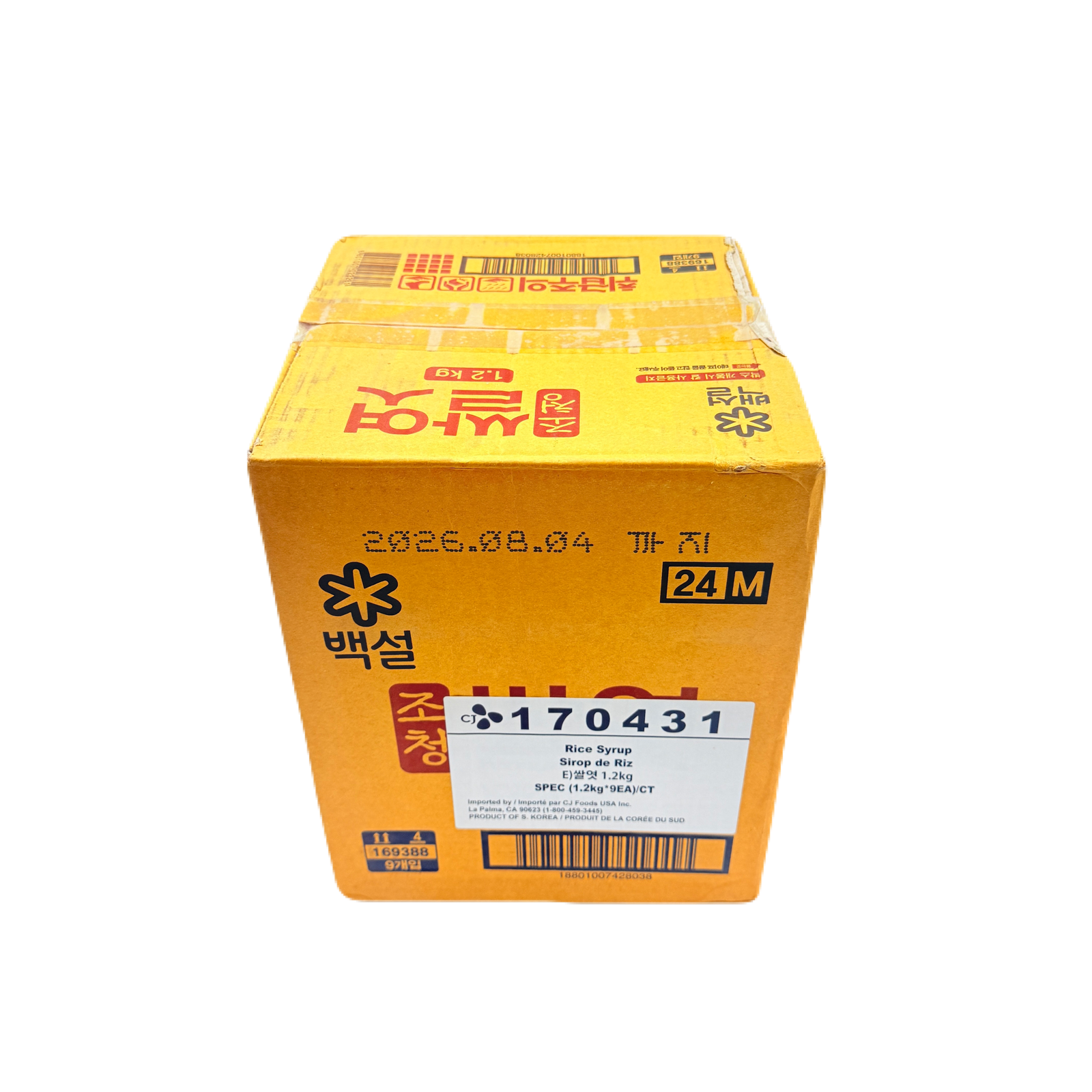 SWEET RICE SYRUP (1.2KG*9EA)  CJ 쌀엿