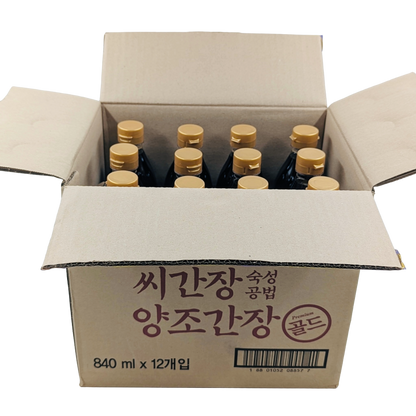 DS SOY SAUCE (840ML*12) 청정원 씨간장 숙성 양조간장