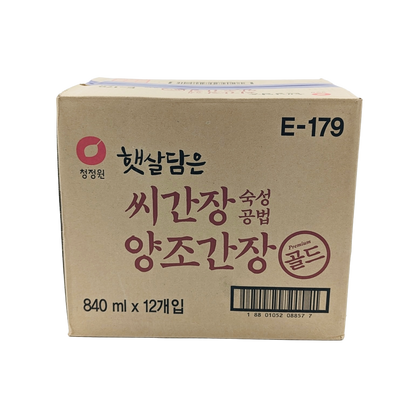 DS SOY SAUCE (840ML*12) 청정원 씨간장 숙성 양조간장