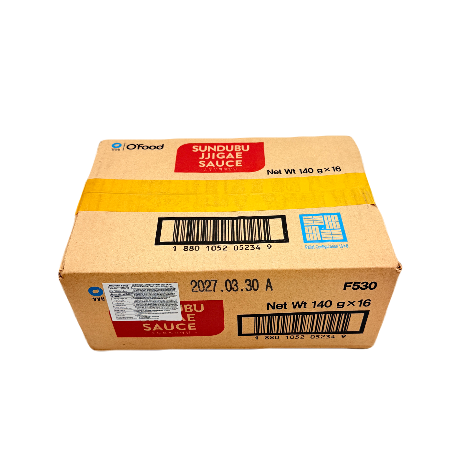 DS BEANCURD STEW SAUCE (140G*16) 청정원 오푸드 순두부찌개양념