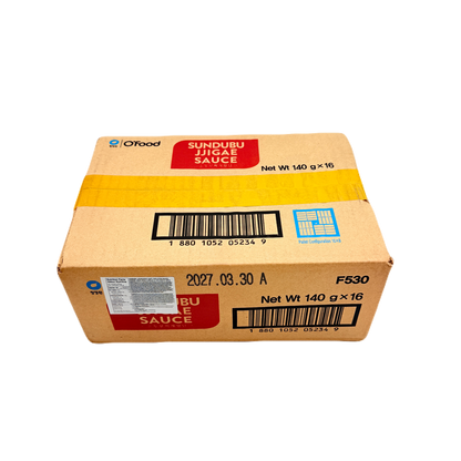 DS BEANCURD STEW SAUCE (140G*16) 청정원 오푸드 순두부찌개양념