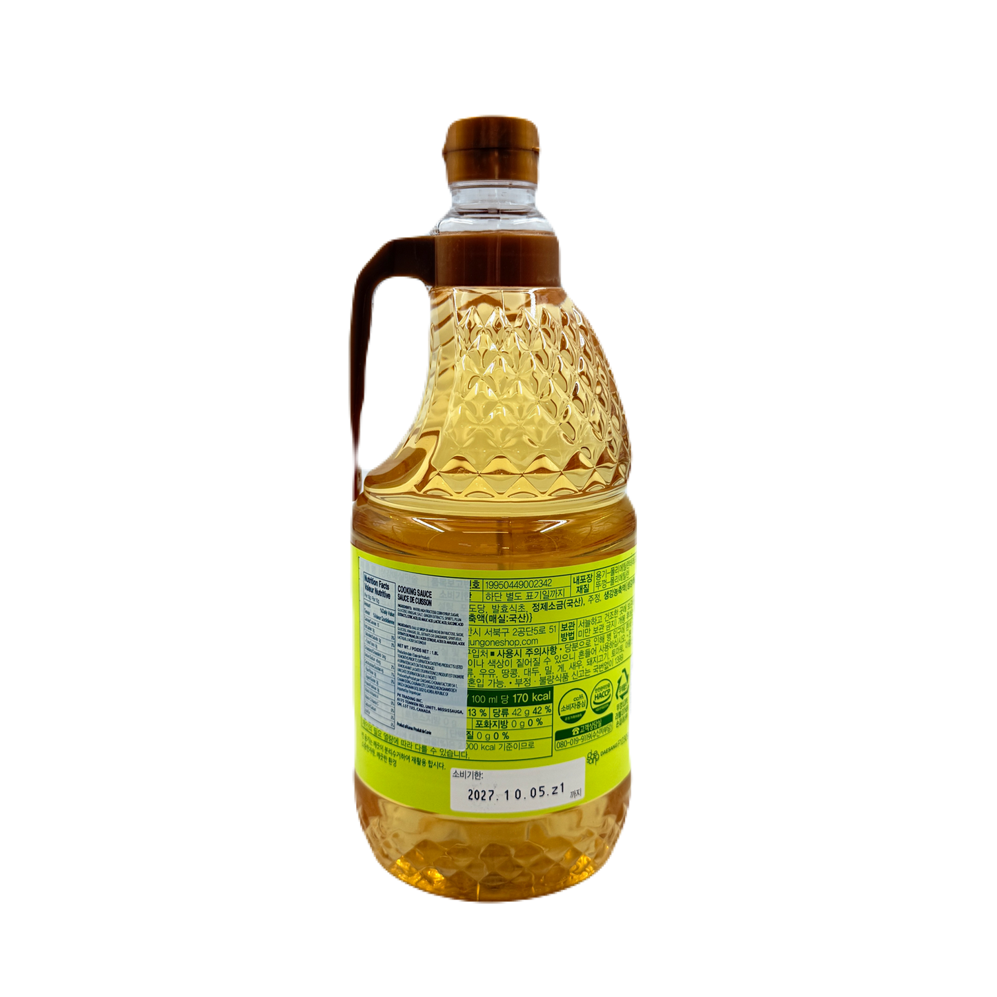 DS COOKING SAUCE (1.8L*6) 청정원 생강&매실 맛술