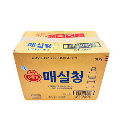 OTTOGI GREENPLUM EXTRACT (1.19KG*15) 오뚜기 매실청