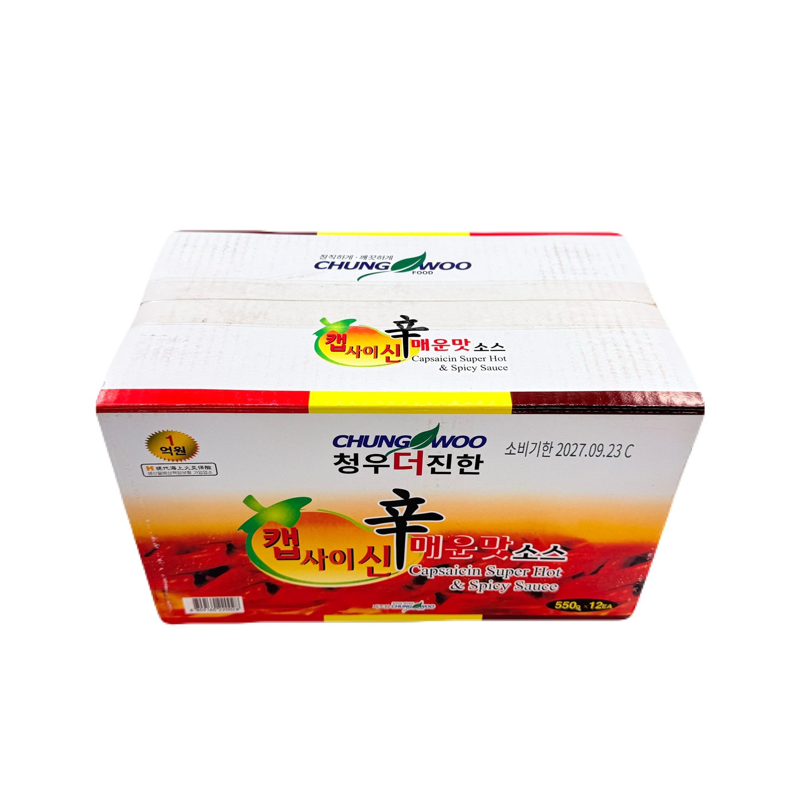 HOT CAPSAICIN SAUCE (550G*12) 움트리(청우) 캡사이신 소스