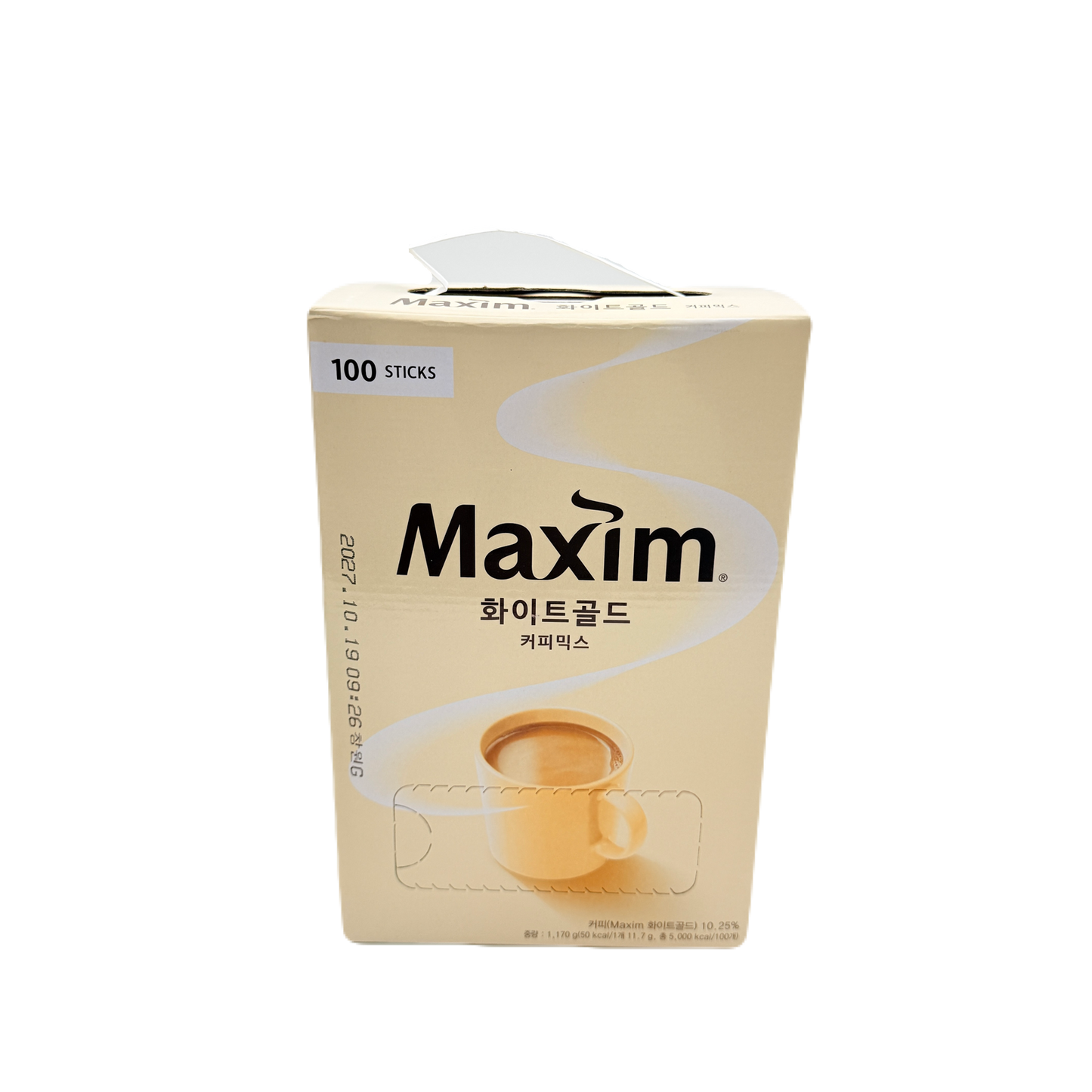 MAXIM MOCHA WHITE GOLD COFFEE MIX (1.18KG*8) 동서 맥심 모카 화이트 골드 100봉