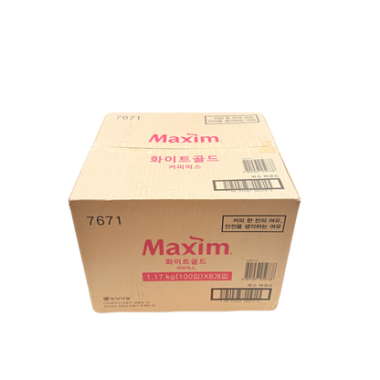 MAXIM MOCHA WHITE GOLD COFFEE MIX (1.18KG*8) 동서 맥심 모카 화이트 골드 100봉