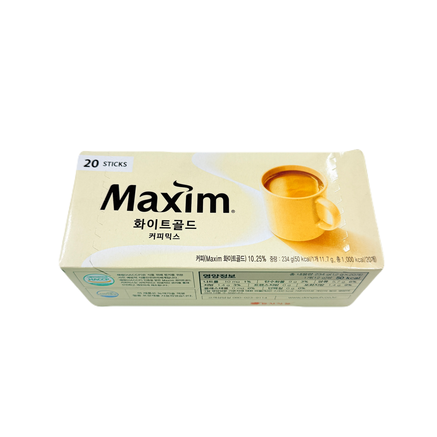 MAXIM INSTANT COFFEE MIX WHITEGOLD(234G*24EA) 동서 맥심 화이트 골드 커피믹스20봉