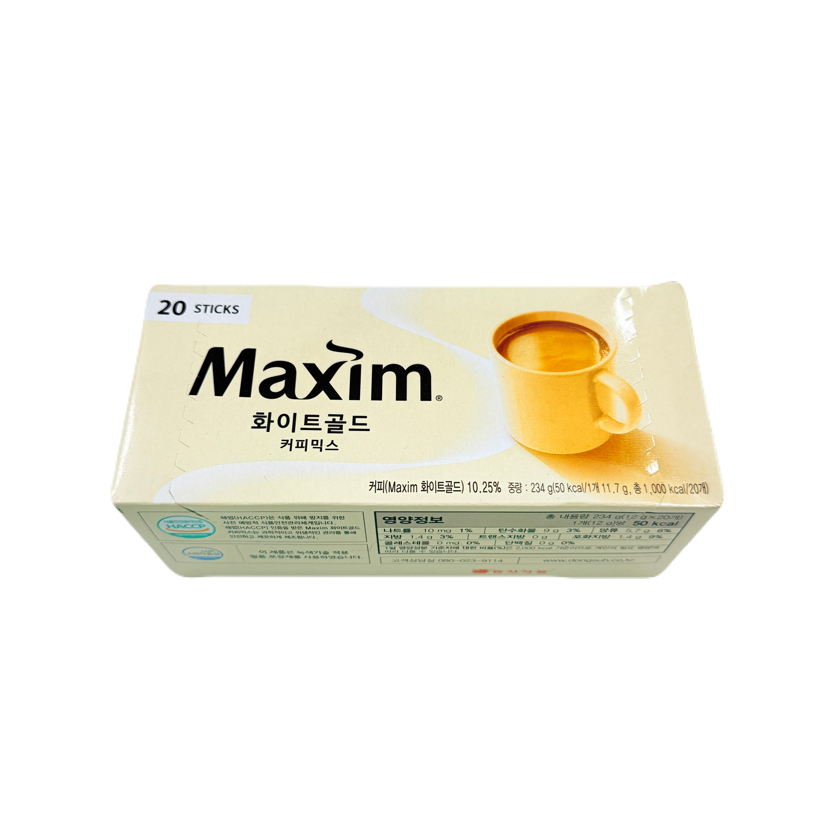 MAXIM INSTANT COFFEE MIX WHITEGOLD(234G*24EA) 동서 맥심 화이트 골드 커피믹스20봉