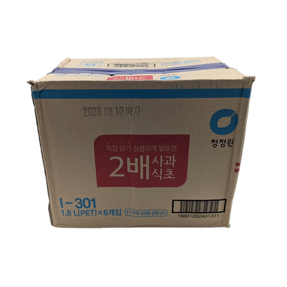 DS APPLE VINEGAR  (1.8L*6) 청정원 2배 사과식초