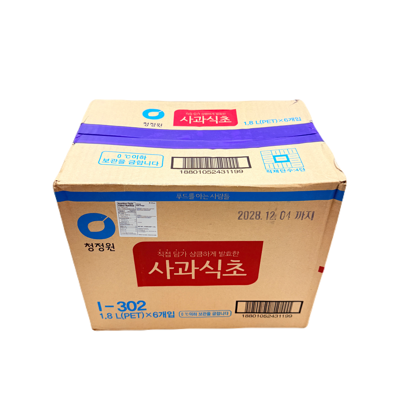 DS APPLE VINEGAR  (1.8L*6) 청정원 사과식초