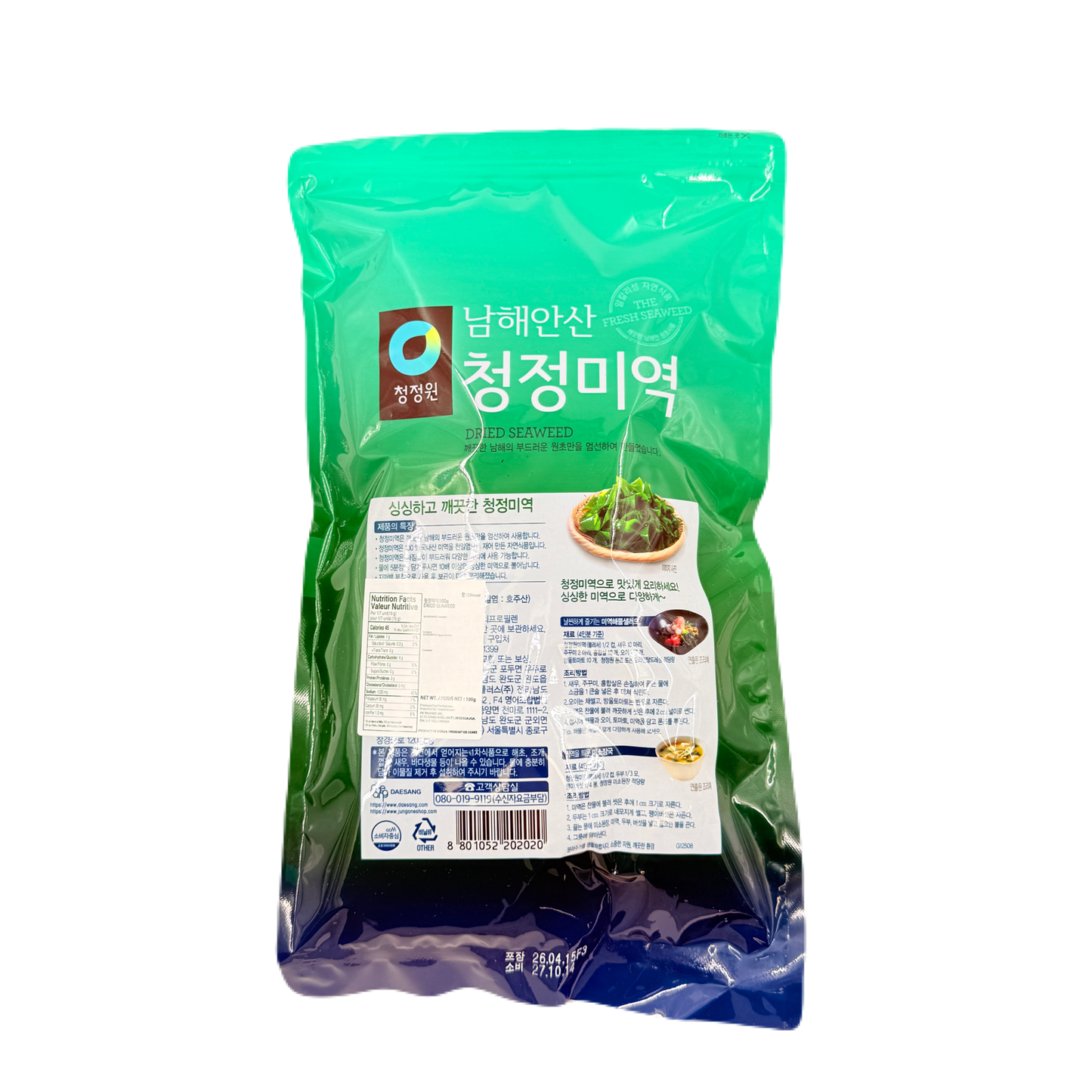DS DRIED SEAWEED (100G*24) 청정원 남해안산 청정 미역