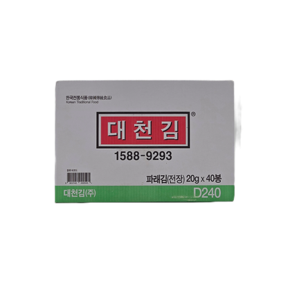 ROASTED LAVER PARAE (20G*4)*10 대천김 파래 전장김