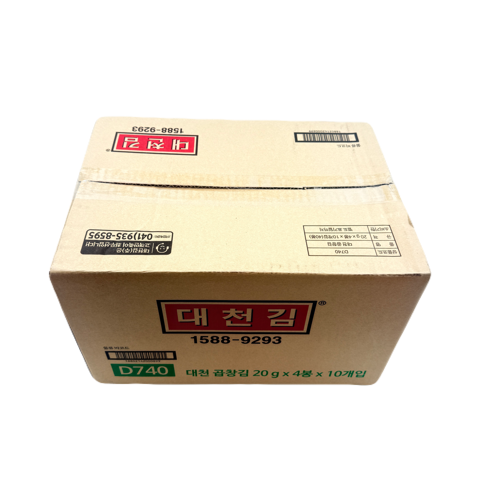 DC GOPCHANG GIM JEONJANG(20G*4*10) 대천 곱창김 전장
