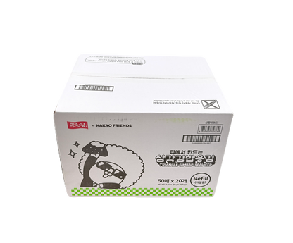 KAKAO FRIENDS KIMBAB SEAWEED REFILL (50G*20) 카카오 프렌즈 삼각김밥 김 (리필용50매)