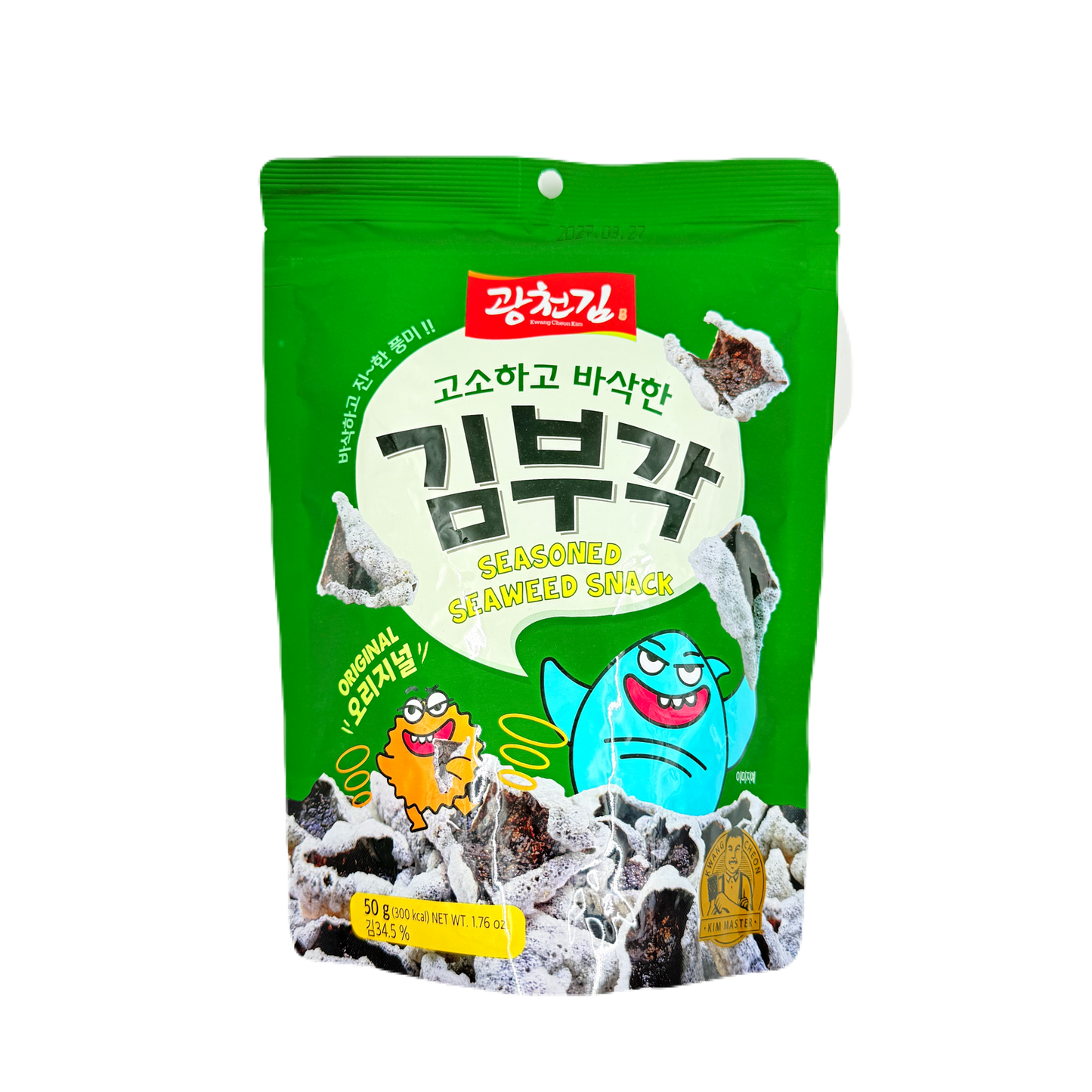 CRISPY SEAWEED CHIPS ORIGINAL (50G*20) 광천 김부각 오리지널