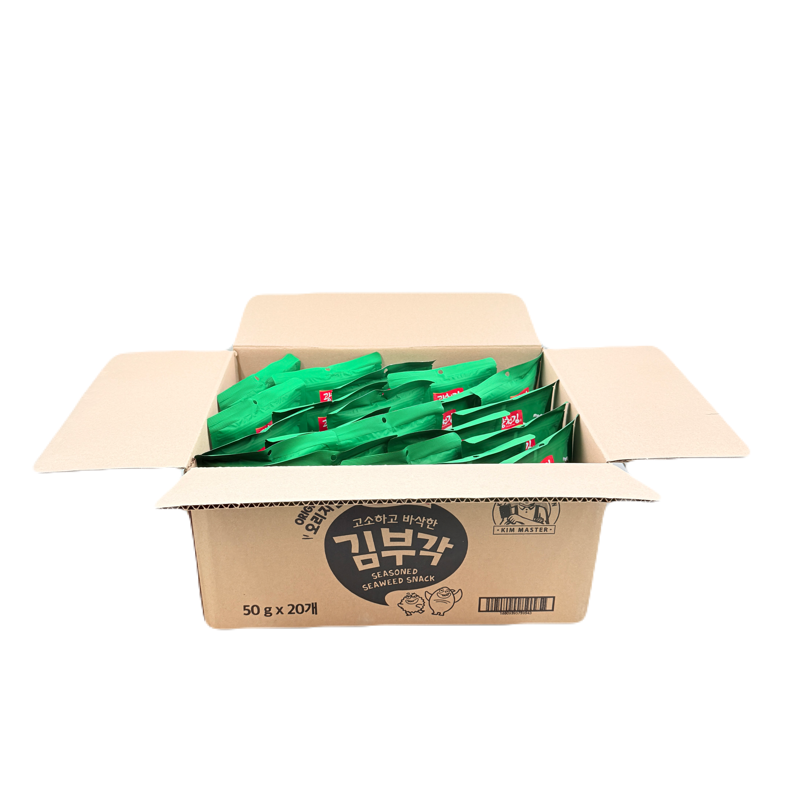 CRISPY SEAWEED CHIPS ORIGINAL (50G*20) 광천 김부각 오리지널