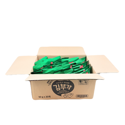 CRISPY SEAWEED CHIPS ORIGINAL (50G*20) 광천 김부각 오리지널