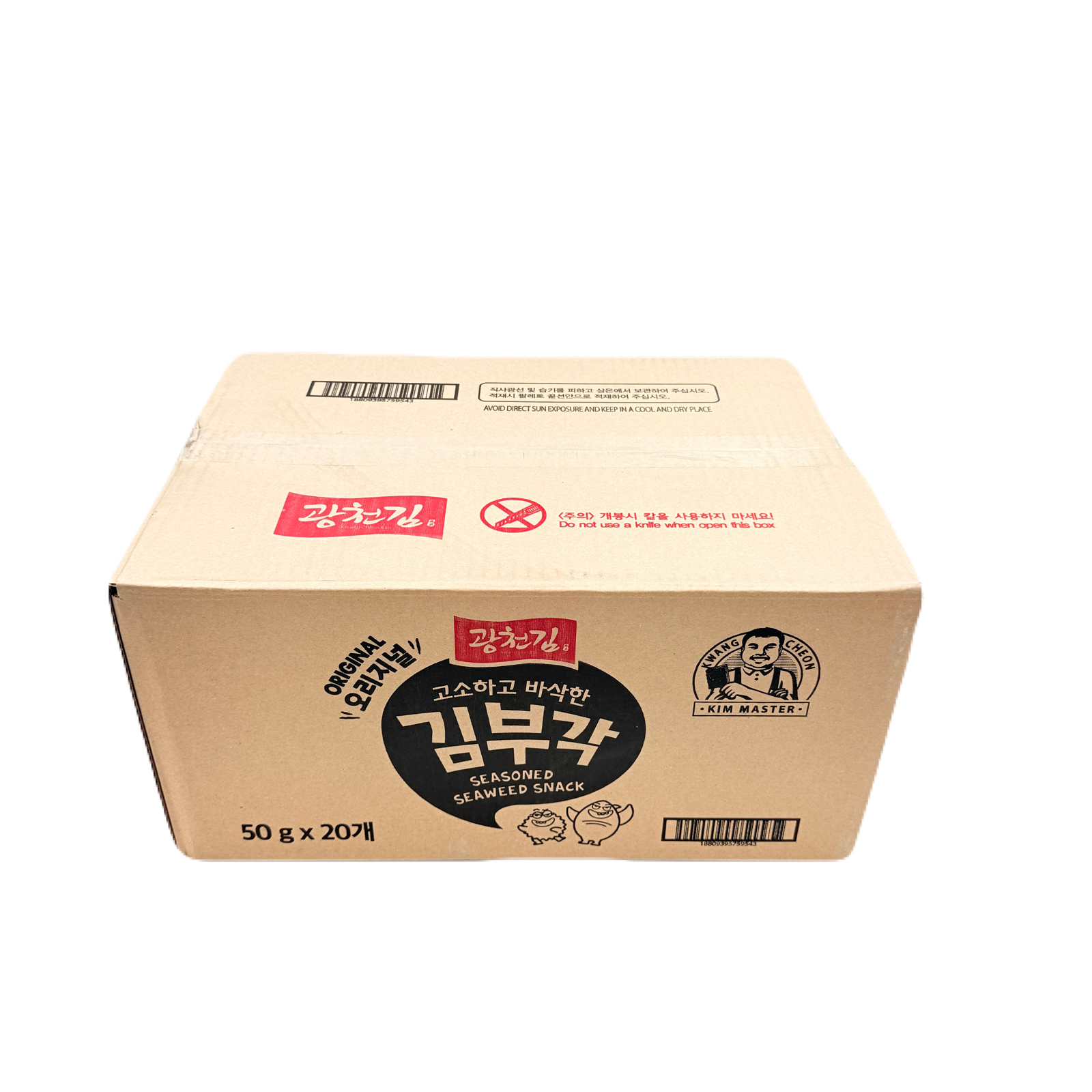 CRISPY SEAWEED CHIPS ORIGINAL (50G*20) 광천 김부각 오리지널