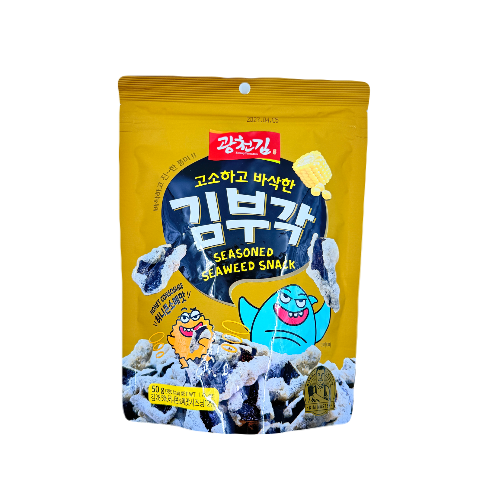 CRISPY SEAWEED CHIPS HONEY & CORN (50G*20) 광천 김부각 허니콘소메