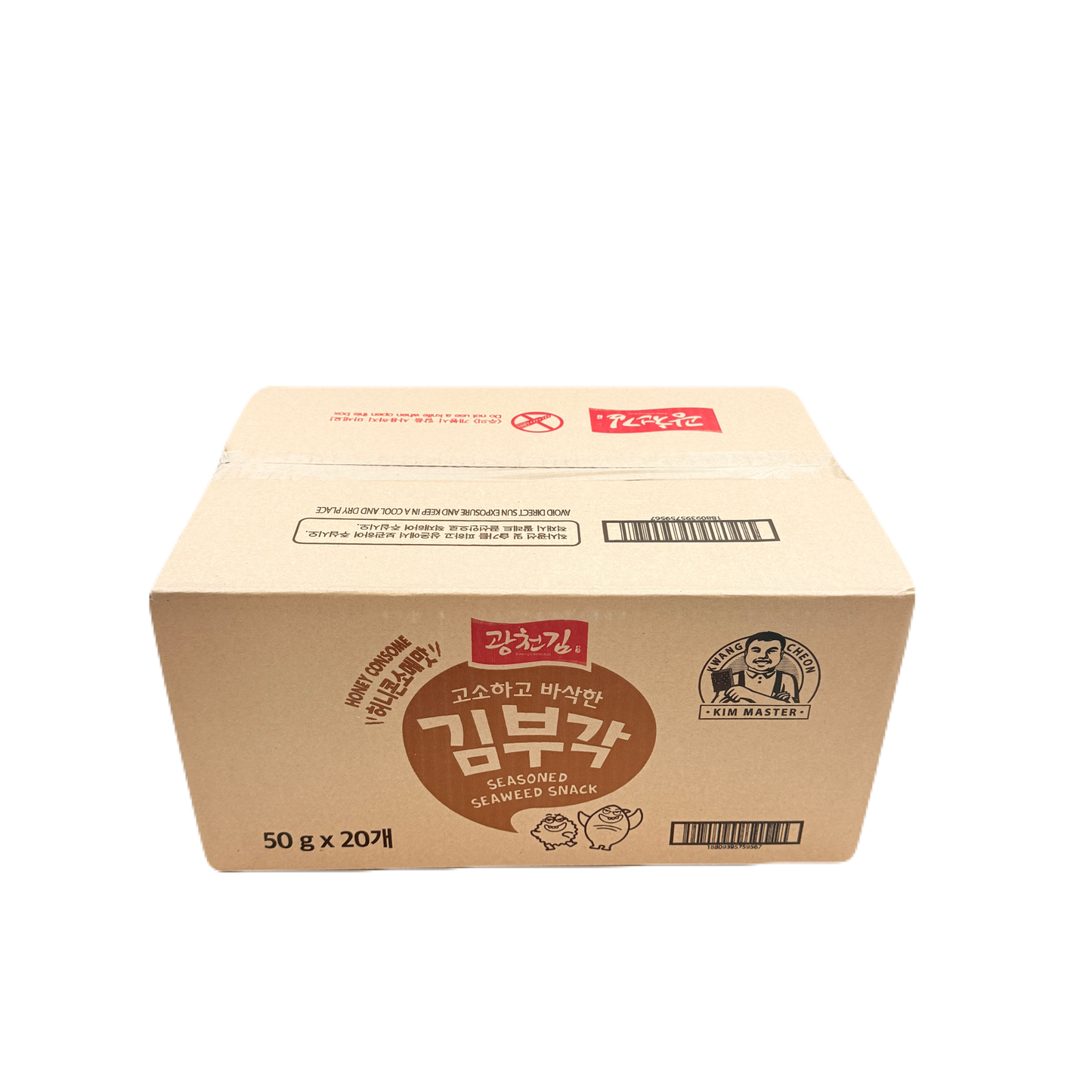 CRISPY SEAWEED CHIPS HONEY & CORN (50G*20) 광천 김부각 허니콘소메