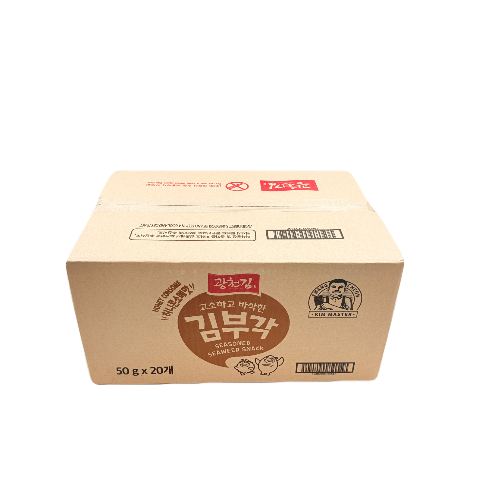 CRISPY SEAWEED CHIPS HONEY & CORN (50G*20) 광천 김부각 허니콘소메