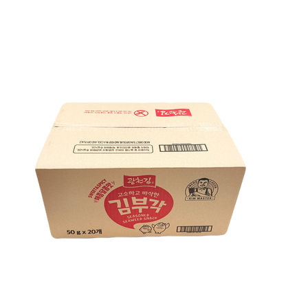 CRISPY SEAWEED CHIPS SWEET & SPICY (50G*20) 광천 김부각 매콤달콤
