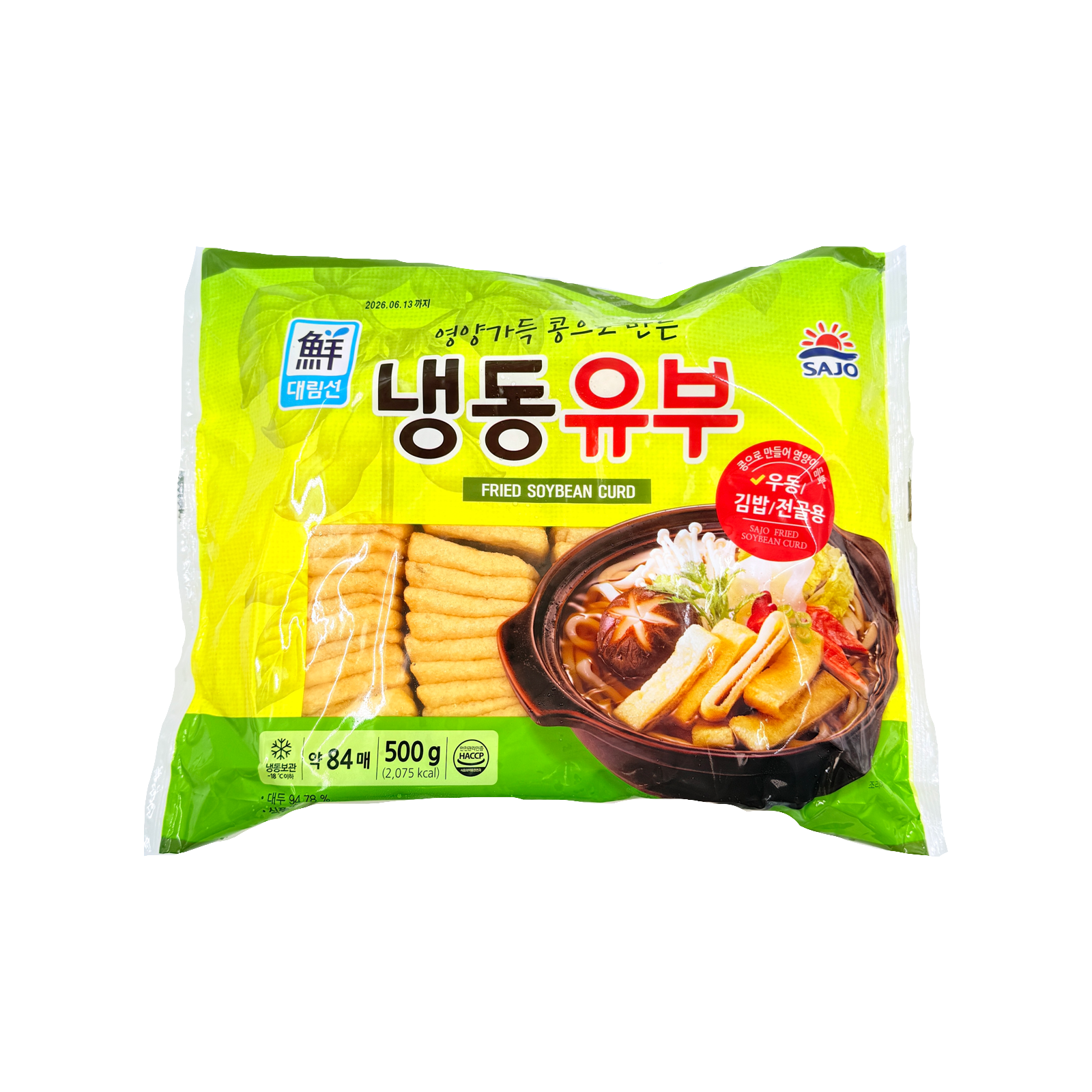FRIED SOYBEAN CURD(500G*6) 대림 냉동유부