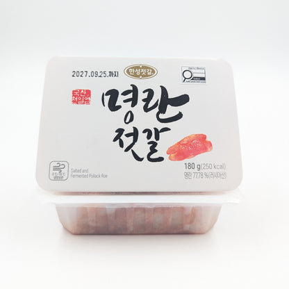 HS SALTED&SEASONED POLLACK ROE (180G*8) 한성 명란젓갈PL