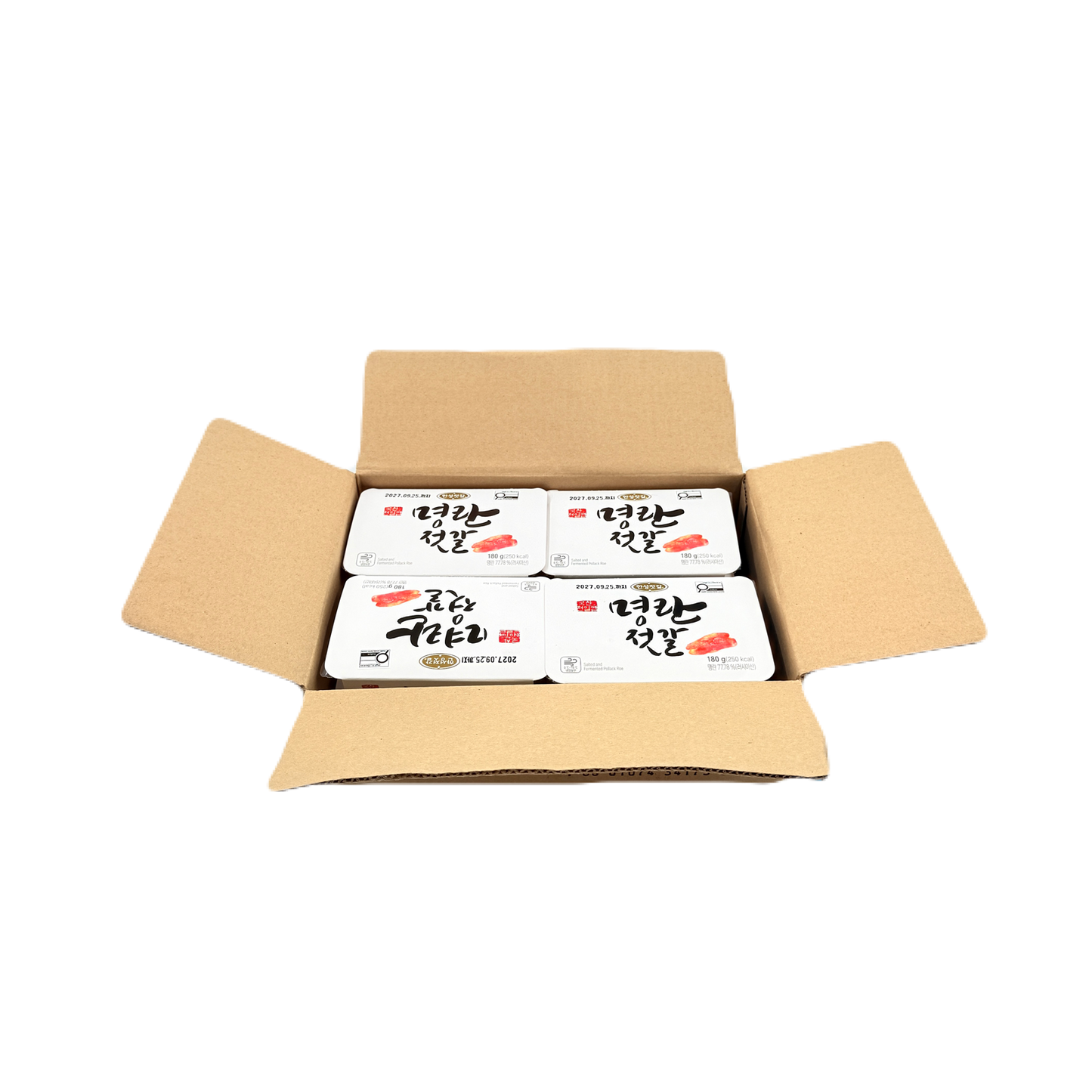 HS SALTED&SEASONED POLLACK ROE (180G*8) 한성 명란젓갈PL