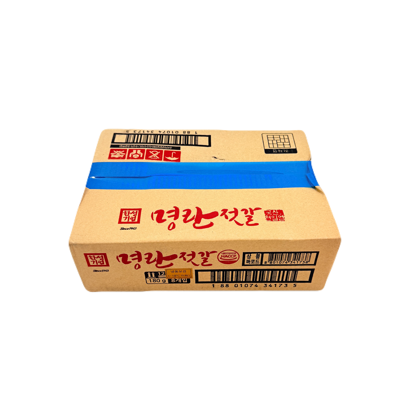 HS SALTED&SEASONED POLLACK ROE (180G*8) 한성 명란젓갈PL