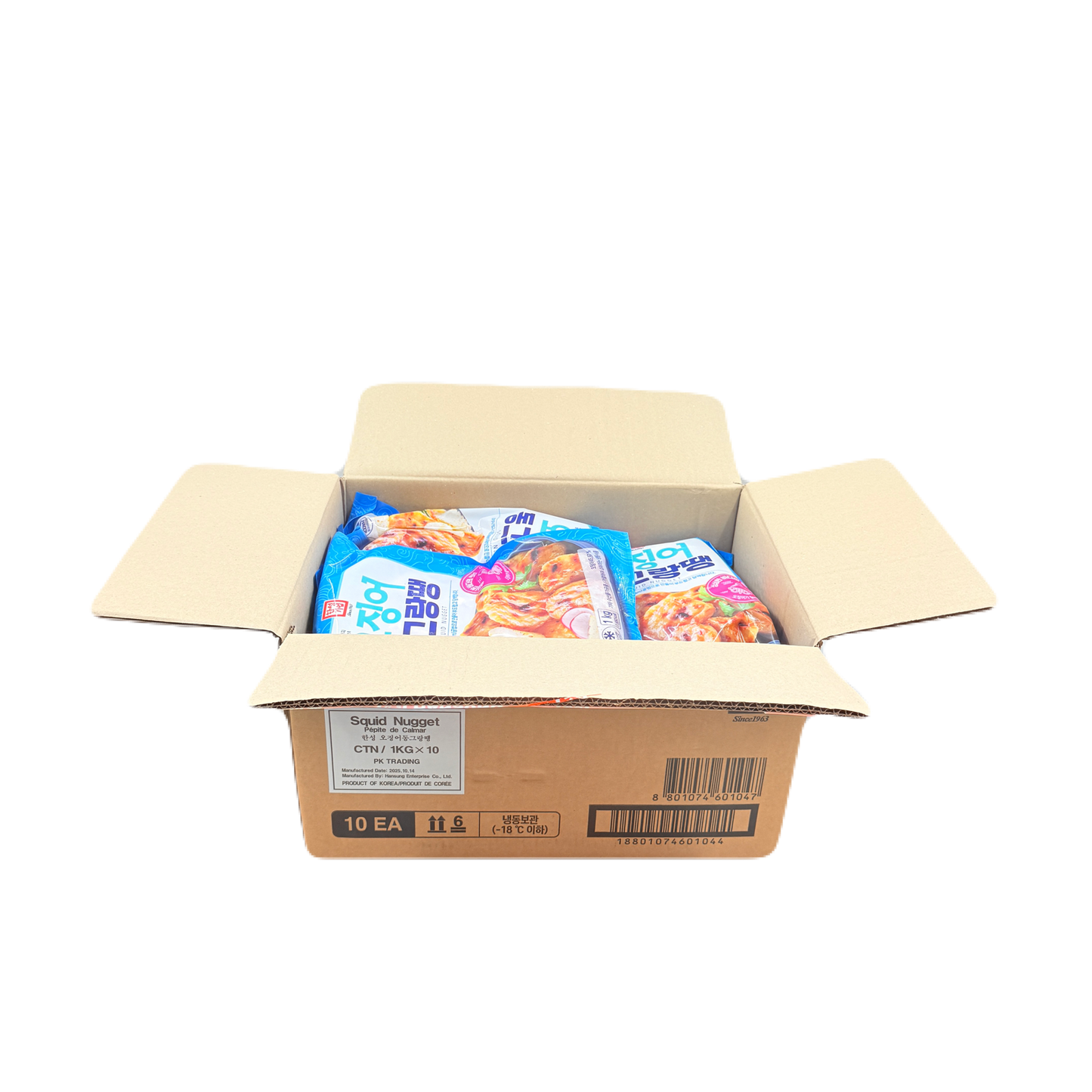 HS SQUID NUGGET (1KG*10) 한성 오징어 동그랑땡