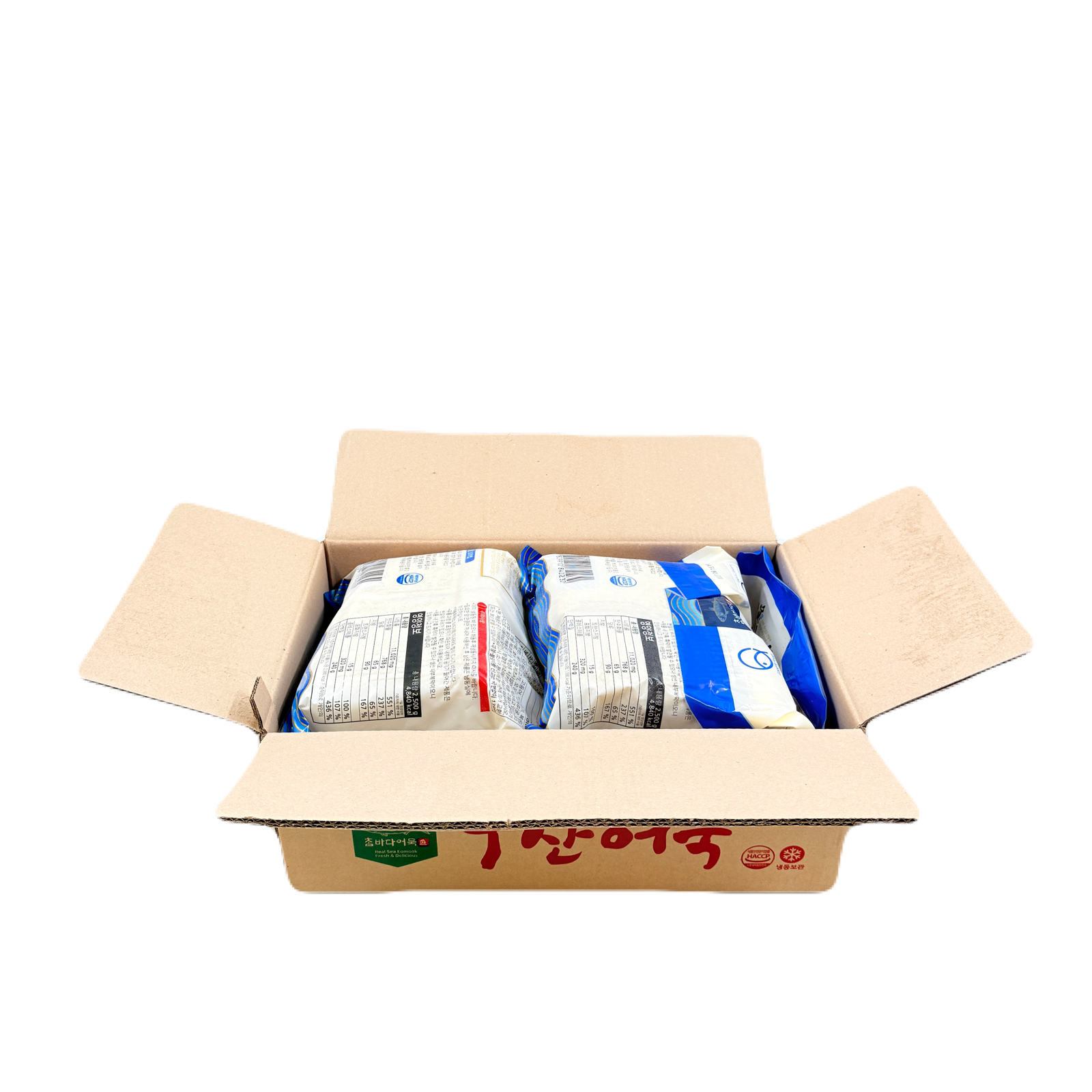 CHAMBADA FISH CAKE (2.45KG*4) 참바다 부산 야채 사각 어묵