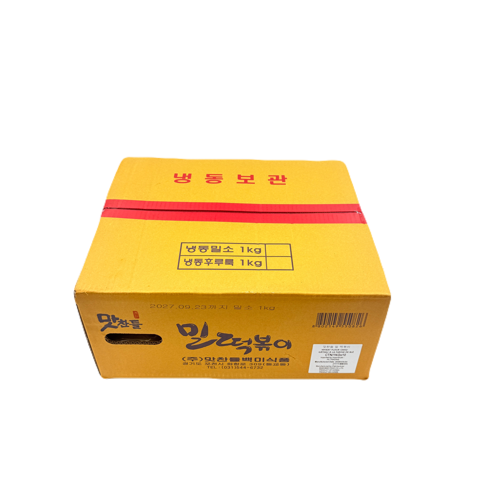 Wheat Rice Tteok (1KG*10) 맛찬들 밀떡볶이