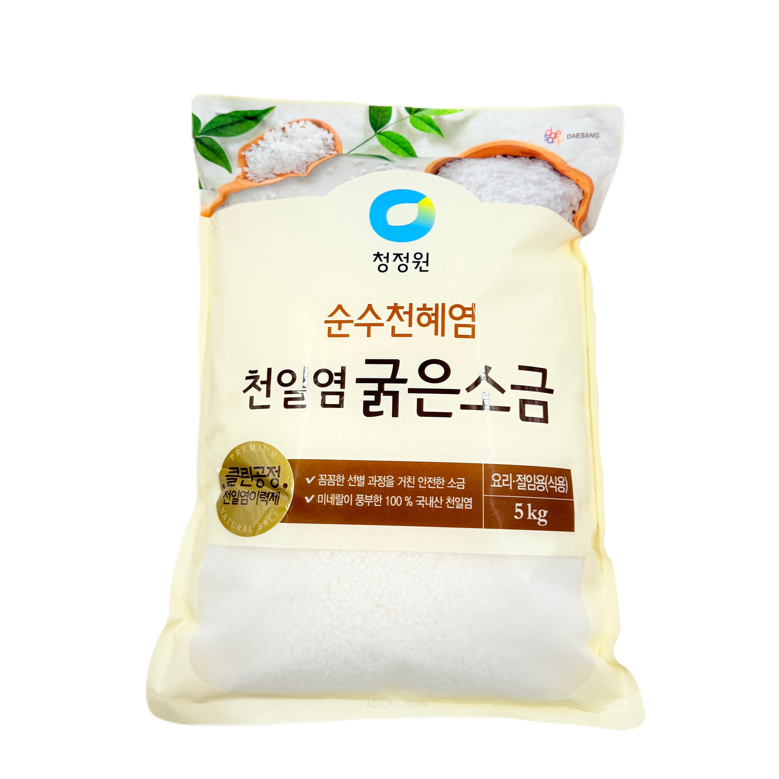 DS SEA SALT (5KG*4) 청정원 천일염 굵은소금 - 김장용