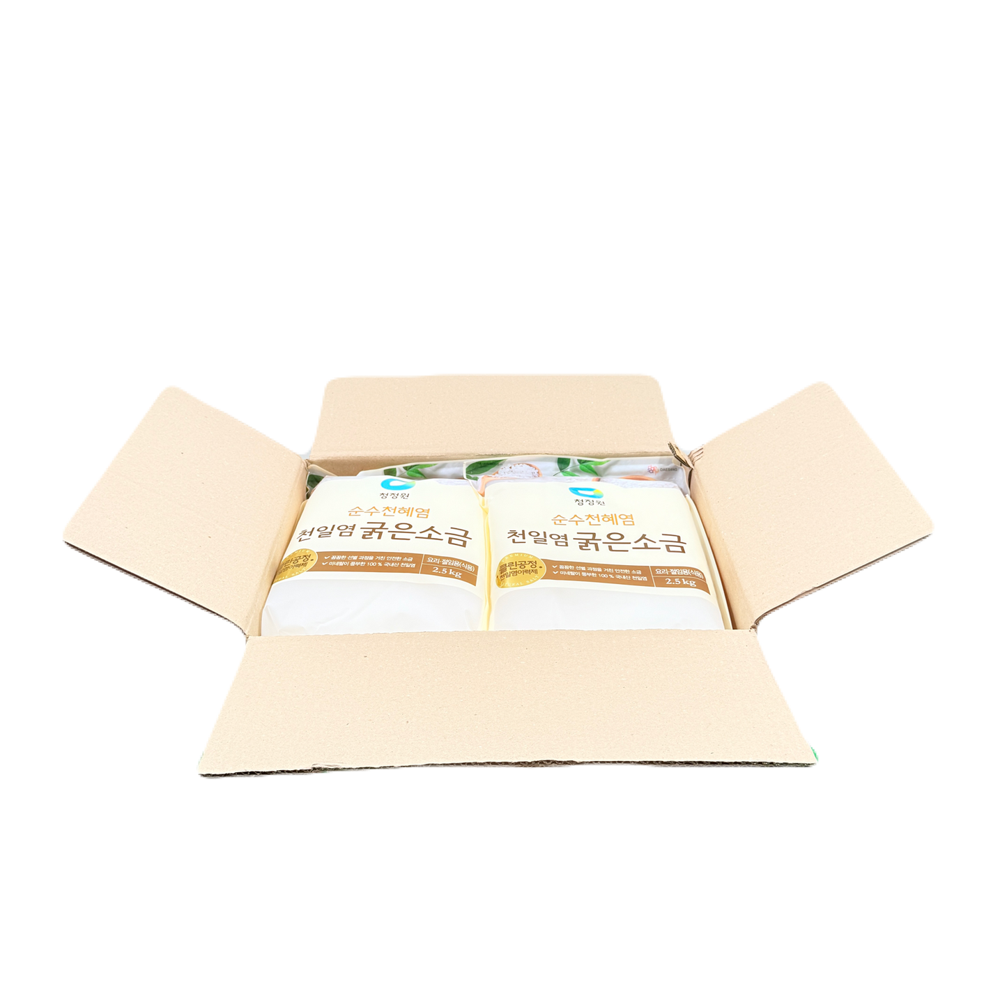 DS SEA SALT (2.5KG*6) 청정원 천일염 굵은소금- 김장용